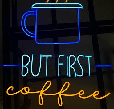 But First Coffee neon